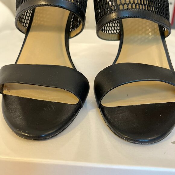 Ann Taylor "Leigh" Mesh Slingback Black Sandals - Size 10M - Picture 8 of 15